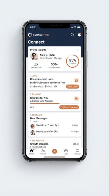 Kominiti mobile home screen preview