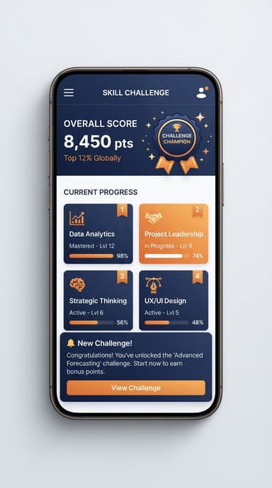 Kominiti Skill Challenge mobile screen preview